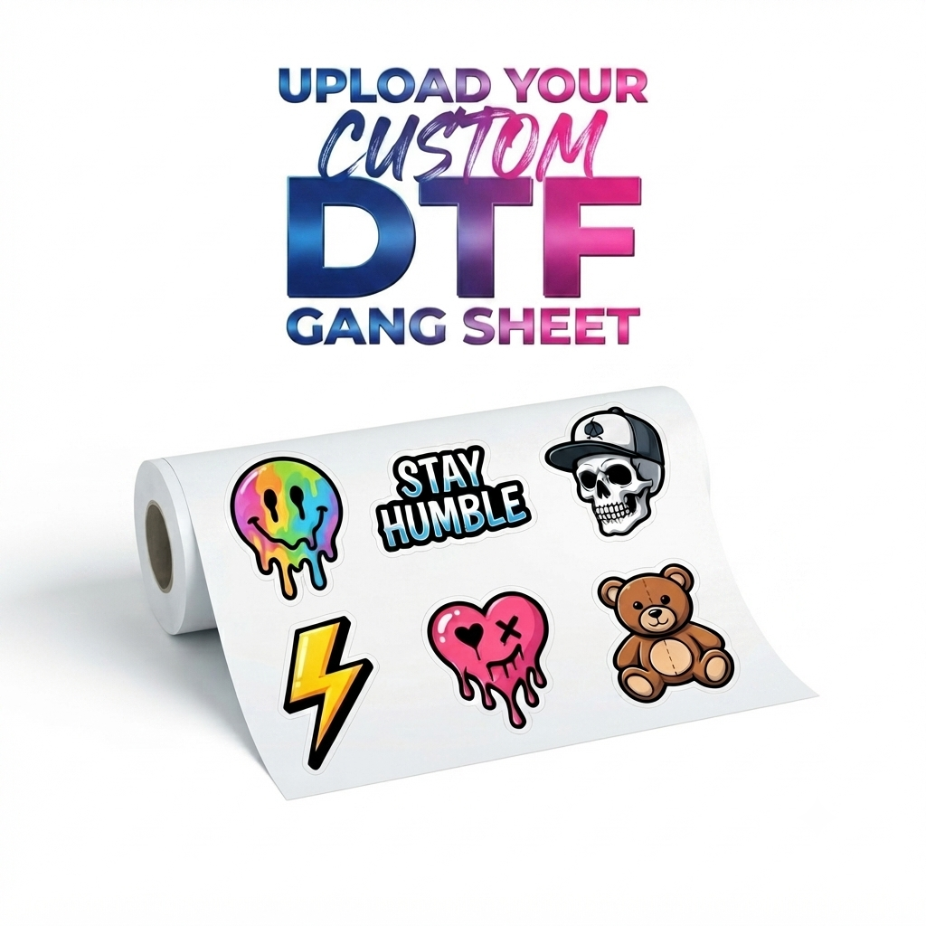 Upload Your Custom  DTF Gang Sheet